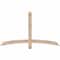 Ekena Millwork Bellingham Smooth Timber Gable Bracket, Douglas Fir, 60"W x 35"H x 1 1/2"D x 3 1/2"F, 14/12 Pitch GBW060X35X0204BEL00SDF - alternate 1